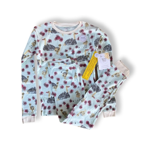 Burt's Bees Pajamas Burts Bee Nwt Kids Pajama Set Ostrich Print Size 8 Poshmark